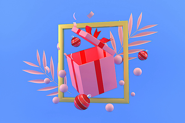 포토 JPG 해외이미지 잎 크리스마스장식 크리스마스 사각프레임 크리스마스선물 사람없음 파란색 선물상자 3D 오픈 원형 디지털합성 입체도형 오너먼트 해외포토 도형 식물 기념일 컬러 프레임 선물 상자 사각형 입체 파일형식 이미지허브
