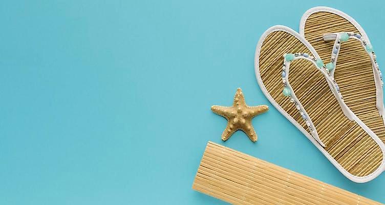 포토 JPG 해외이미지 하늘색 불가사리 바캉스용품 사람없음 여름휴가 바캉스 쪼리 오브젝트 해외포토 휴가 극피동물 파란색 샌들 파일형식 여름_계절 이미지허브