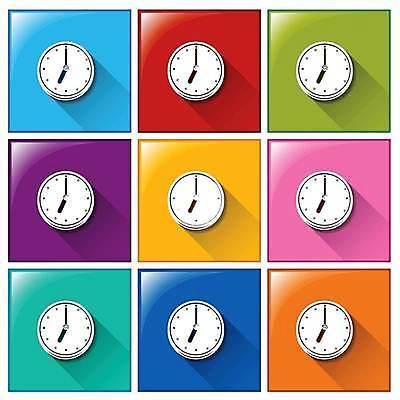 EPS 해외이미지 시계 일러스트 버튼 사람없음 컬러풀 해외일러스트 컬러 파일형식 벡터 이미지허브