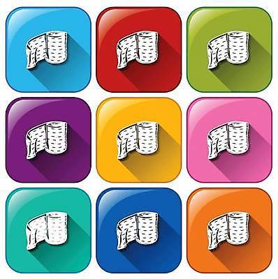 EPS 해외이미지 일러스트 버튼 사람없음 컬러풀 두루마리화장지 해외일러스트 컬러 화장지 파일형식 벡터 이미지허브