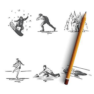 EPS 해외이미지 전신 여자 남자 겨울 일러스트 겨울스포츠 여러명 성인 스케이팅 스노우보드 피겨스케이팅 스케치 손그림 스키선수 스노우보더 스케이터 봅슬레이 봅슬레이선수 컬링 컬링선수 피겨스케이터 얼굴없음 성인만 해외일러스트 계절 스포츠 다수 운동선수 미술 사람 보드_스포츠 파일형식 벡터 이미지허브