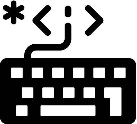 EPS 해외이미지 일러스트 타이핑 키보드 심볼 사인 프로그래밍 코딩 해외일러스트 작업 개발 컴퓨터교육 파일형식 벡터 이미지허브
