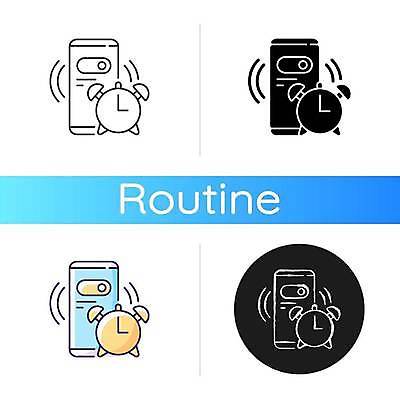 EPS 해외이미지 시계 일러스트 사람없음 스마트폰 자명종 시간 플랫 해외일러스트 핸드폰 스마트기기 알람 파일형식 벡터 이미지허브