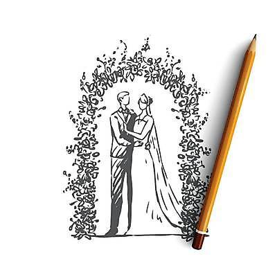 EPS 해외이미지 전신 커플 여자 남자 행복 결혼 컨셉 일러스트 포옹 결혼식 사랑 성인 두명 스케치 손그림 얼굴없음 성인만 웨딩아치 해외일러스트 감정 관계 안기 미술 사람 이벤트 결혼소품 파일형식 벡터 이미지허브
