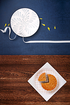 포토 JPG 해외이미지 리본 디저트 실내 사람없음 하이앵글 파란배경 월병 해외포토 음식 뷰포인트 백그라운드 내부 파란색 과자 중국전통 파일형식 이미지허브