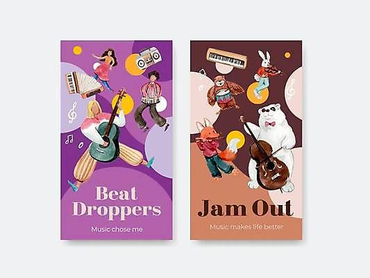 EPS 해외이미지 전신 여자 남자 동물캐릭터 연주 음표 일러스트 곰 수채화 성인 세명 세트 갈색 보라색 스피커 기타 토끼 악단 피아노건반 플루트 바이올린 여우 부엉이 아코디언 작은북 합주 재즈 소셜네트워크 소셜미디어 콘트라베이스 성인만 해외일러스트 일러캐릭터 동물 캐릭터 기호 음악 컬러 음향기기 포유류 조류 현악기 관악기 사람 반려동물 건반 피아노 건반악기 북 파일형식 벡터 이미지허브