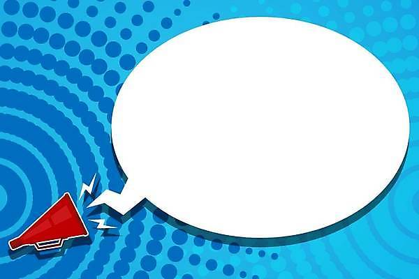 EPS 해외이미지 백그라운드 일러스트 비즈니스 통신 말하기 경고 이벤트 빨간색 파란색 확성기 소리 외침 거품 자유 정보 흰색 발표 메시지 뉴스 사인 경영자 리더 오디오 방송 시끄러움 소통 주목 해외일러스트 컬러 컨셉 모션 전자제품 파일형식 벡터 이미지허브