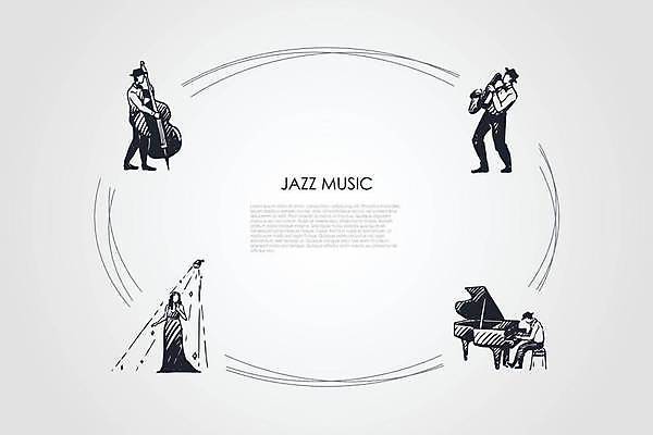 EPS 해외이미지 디자인 음악 컨셉 일러스트 노래 텍스트 놀이 미술 사람 세트 쪽지 축제 소리 콘서트 음악가 가수 무대 기구 악단 피아노 색소폰 스케치 오브젝트 클럽 복고 오디오 손그림 첼로 튜브 목소리 재즈 오케스트라 고립 리듬 멜로디 블루스 플레이어 생존 레터링 해외일러스트 직업 문화예술 전자제품 공연 건반악기 목관악기 파일형식 벡터 찰현악기 이미지허브