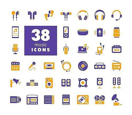 EPS 해외이미지 음악 이어폰 음표 일러스트 조명 사람없음 세트 헤드폰 스피커 소리 듣기 카세트테이프 볼륨 MP3 마이크 라디오 재생 아날로그 축음기 무선이어폰 방송장비 소리굽쇠 전원버튼 해외일러스트 기호 음향기기 모션 버튼 문화예술 전자제품 장비 골동품 전원_전기 파일형식 벡터 이미지허브