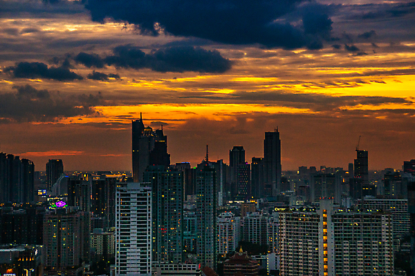 포토 JPG 해외이미지 구름 야경 하늘 사람없음 야외 도시풍경 일몰 방콕 전경 해외포토 자연요소 태국 풍경 노을 도시 야간 파일형식 탑뷰 풍경_경치 이미지허브