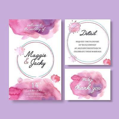 EPS 해외이미지 템플릿 분홍색 결혼 일러스트 사람없음 흰색 원형 청첩장 초대 해외일러스트 도형 컬러 카드_감사 이벤트 파일형식 벡터 이미지허브