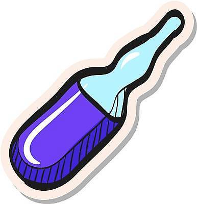 EPS 해외이미지 하늘색 스티커 일러스트 사람없음 보라색 심볼 앰플 해외일러스트 컬러 파란색 파일형식 벡터 이미지허브