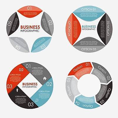 EPS 해외이미지 디자인 하늘색 일러스트 비즈니스 돋보기 사람모양 사람없음 빨간색 검은색 자료 인포그래픽 회색 정보 원형 편지 레이아웃 목차 집모양 해외일러스트 모양 도형 컬러 파란색 파일형식 벡터 이미지허브