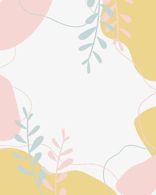 EPS 해외이미지 선 분홍색 백그라운드 잎 일러스트 프레임 사람없음 노란색 얼룩 해외일러스트 식물 컬러 파일형식 벡터 이미지허브