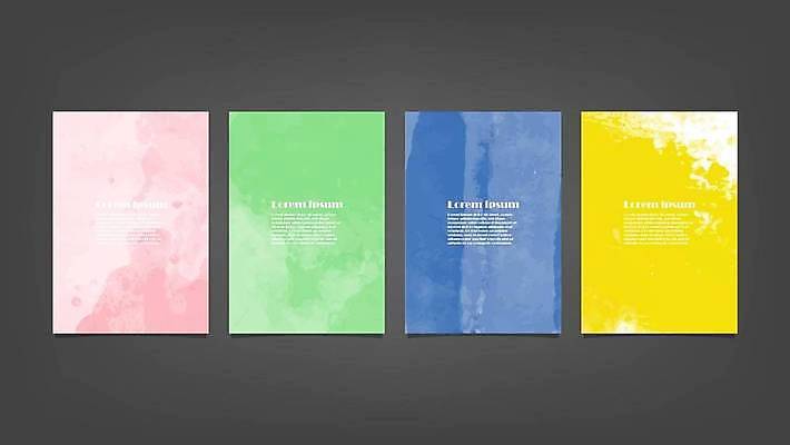 EPS 해외이미지 디자인 배너 백그라운드 일러스트 추상 사람없음 세로 세트 해외일러스트 무늬 파일형식 벡터 이미지허브