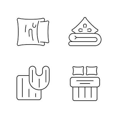 EPS 해외이미지 클립아트 디자인 산업 선 컨셉 쿠션 일러스트 가정 베개 침구 주택 미술 세트 픽토그램 웹 어둠 카펫 침실 욕실 침대 직물 플랫 상품 담요 천 수집 심볼 사인 그림 심플 윤곽 팩 시트 더블 매트리스 변기통 얇은 항목 해외일러스트 가구 인터넷 문화예술 건물 화장품 파일형식 벡터 건축물 생활용품 뷰티 건축 오브젝트 이미지허브