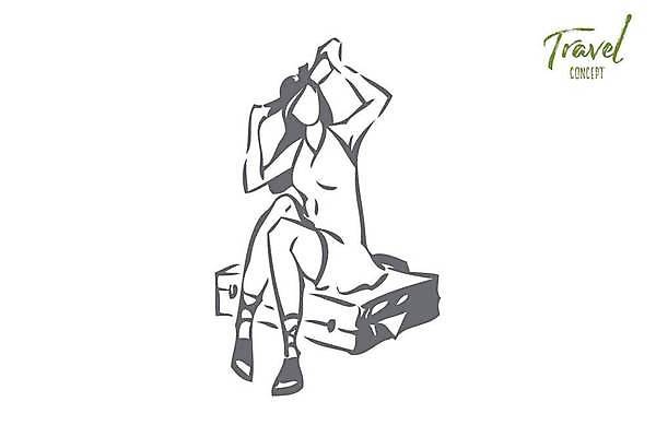 EPS 해외이미지 해외 디자인 여자 실루엣 여행 백그라운드 컨셉 가방 일러스트 휴가 비행기 잉크 흑백 미술 앉기 야외 그래픽 연필 여행가방 회색 자유 짐 흰색 기다림 스케치 그림 심플 윤곽 탐사 고립 수하물 엘리먼트 혼자 미니멀리스트 국경 해외일러스트 잡화 컬러 항공교통 모션 문화예술 학용품 대중교통 촬영기법 사람 필기구 파일형식 벡터 이미지허브