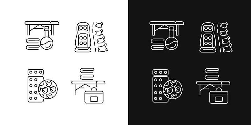 EPS 해외이미지 클립아트 직업 디자인 선 컨셉 일러스트 근육 휴식 미술 치료 빛 세트 픽토그램 스크린 검은색 웹 어둠 장비 흰색 마사지 플랫 야간 수집 심볼 사인 그림 심플 윤곽 팩 안심 테라피 고립 안마사 얇은 테마 항목 방식 해외일러스트 자연요소 컬러 인터넷 의학 문화예술 육류 뷰티 화장품 파일형식 벡터 이미지허브