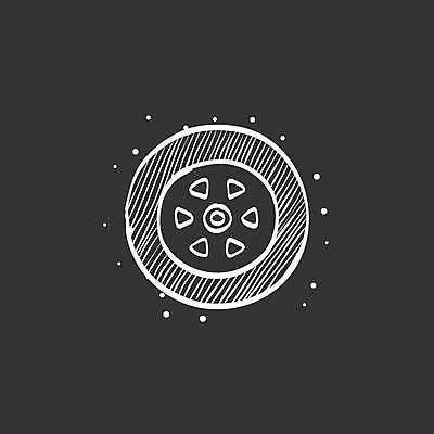 EPS 해외이미지 일러스트 사람없음 검은색 흰색 바퀴 타이어 해외일러스트 컬러 파일형식 벡터 이미지허브