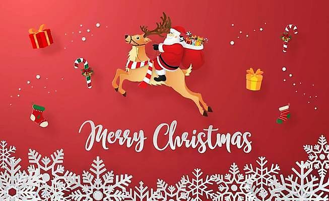 EPS 해외이미지 크리스마스 겨울 일러스트 사람없음 산타클로스 눈 페이퍼아트 산타캐릭터 해외일러스트 일러캐릭터 자연요소 캐릭터 계절 기념일 날씨 파일형식 벡터 이미지허브