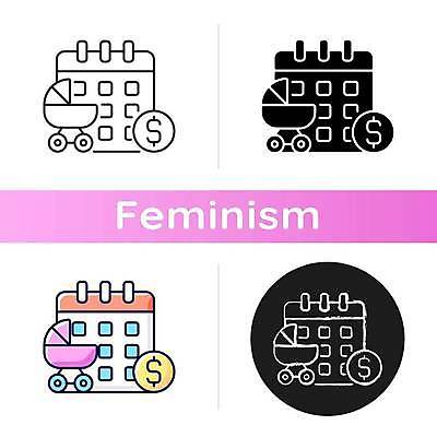 EPS 해외이미지 일러스트 사람없음 동전 달력 플랫 유모차 출산휴가 해외일러스트 돈 휴가 아기용품 파일형식 벡터 이미지허브