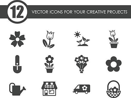 EPS 해외이미지 식물 꽃잎 꽃 꽃다발 잎 일러스트 자동차 세트 태양 장미 바구니 새싹 상점 봄 물뿌리개 튤립 냄비 삽 해외일러스트 자연요소 계절 육상교통 솥 파일형식 벡터 이미지허브