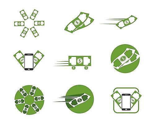 EPS 해외이미지 이동 컨셉 지폐 돈 일러스트 사람없음 연두색 스마트폰 달러 심볼 모바일뱅킹 해외일러스트 초록색 핸드폰 스마트기기 재산 뱅킹 파일형식 벡터 이미지허브