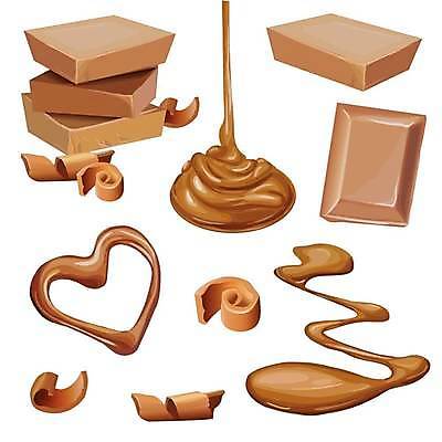 EPS 해외이미지 조각 일러스트 사람없음 세트 갈색 초콜릿 하트 붓기 엘리먼트 코코아가루 해외일러스트 모양 컬러 모션 디저트 가루 파일형식 벡터 이미지허브