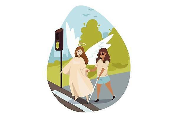 EPS 해외이미지 캐릭터 손 여자 행복 기독교 종교 도로 백그라운드 일러스트 함께함 건강 사랑 미소 사람 성경 기쁨 잡기 도시 도움 보행자 플랫 성자 축복 보호 장애인 만화 신성 천국 장애 건너기 돌봄 시각장애인 지원 헬프 해외일러스트 일러캐릭터 감정 길 컨셉 종교용품 교통시설 모션 표정 신체부위 파일형식 벡터 이미지허브