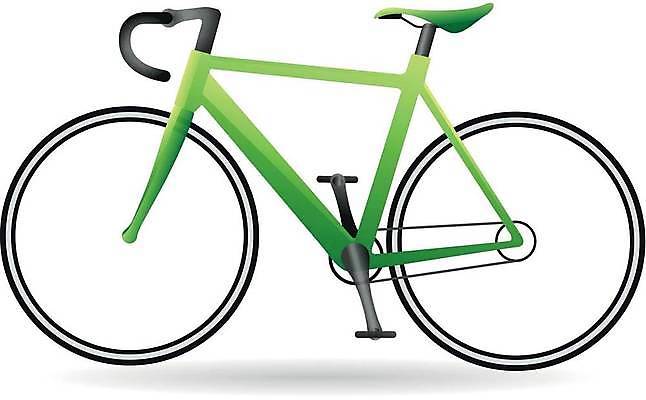 EPS 해외이미지 일러스트 사람없음 연두색 자전거 로드자전거 해외일러스트 초록색 바이크 파일형식 벡터 이미지허브