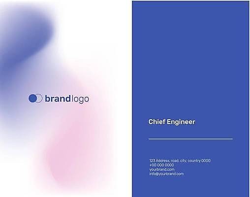 EPS 해외이미지 디자인 분홍색 일러스트 비즈니스 명함 명함템플릿 사람없음 파란색 원형 블러 세로명함 해외일러스트 도형 템플릿 컬러 파일형식 벡터 이미지허브