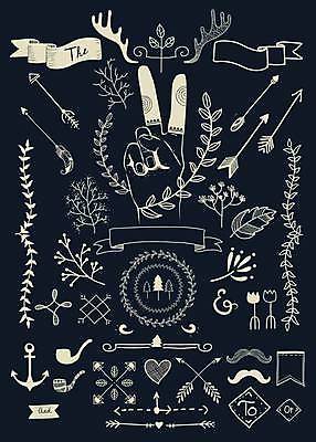 EPS 해외이미지 디자인 리본 잎 일러스트 추상 화살 사람없음 세트 하트 빈티지 라인아트 콧수염 브이 손그림 손모양 닻 나무모양 사슴뿔 담뱃대 엘리먼트 잎줄기 해외일러스트 모양 식물 선 줄기 컨셉 무늬 수염 담배 뿔 손짓 파일형식 벡터 손_신체부위 이미지허브