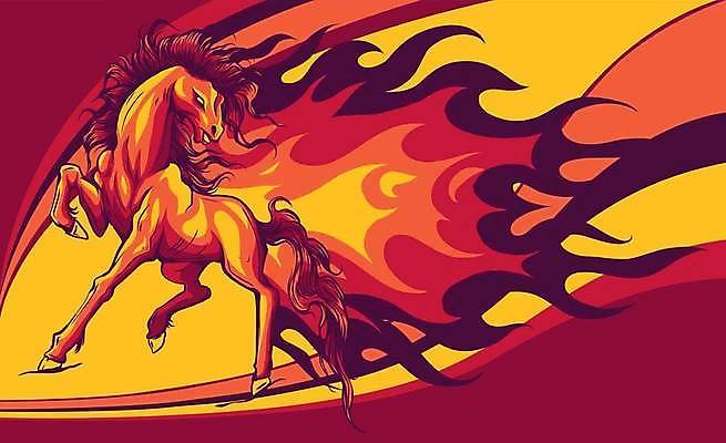 EPS 해외이미지 동물 실루엣 스포츠 백그라운드 신체 일러스트 포유류 모션 불 불꽃 산 미술 풍경 성인 달리기 힘 황혼 뜨거움 방목 강의 만화 속도 공상 망아지 서쪽 지옥 혼자 디테일 해외일러스트 레이스천 자연요소 새끼 문화예술 촬영기법 사람 일몰 직물 말_동물 축산업 방향 파일형식 벡터 이미지허브