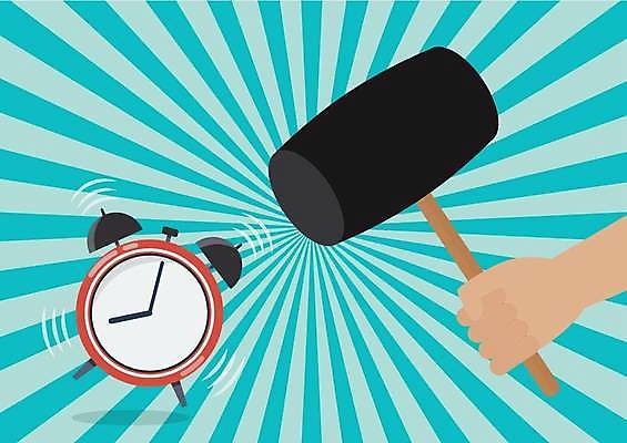 EPS 해외이미지 손 일러스트 비즈니스 모션 들기 신체부위 자명종 망치 해외일러스트 시계 사람 알람 공구 파일형식 벡터 이미지허브