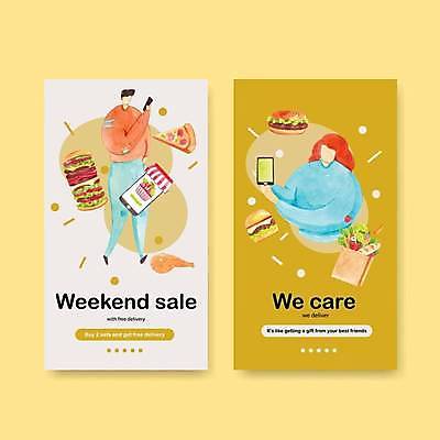 EPS 해외이미지 전신 여자 남자 일러스트 피자 들기 상반신 성인 두명 스마트폰 세트 종이봉투 노란색 치킨 햄버거 배송 주머니손 온라인쇼핑 배달음식 소셜네트워크 소셜미디어 성인만 해외일러스트 음식 컬러 모션 봉투 패스트푸드 서양음식 사람 핸드폰 스마트기기 쇼핑 배달 온라인 닭고기요리 파일형식 벡터 이미지허브