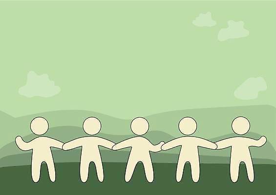 EPS 해외이미지 백그라운드 일러스트 프레임 사람모양 손잡기 카피스페이스 해외일러스트 모양 모션 공백 파일형식 벡터 이미지허브