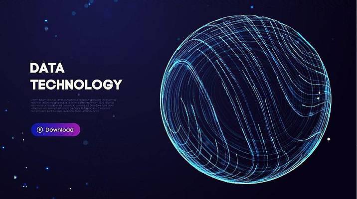 EPS 해외이미지 지구 곡선 그래픽백그라운드 일러스트 사람없음 그래픽 파란색 디지털 홀로그램 해외일러스트 선 컬러 백그라운드 파일형식 벡터 이미지허브