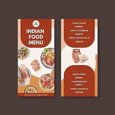 EPS 해외이미지 배너 포스터 세로배너 채소 일러스트 사람없음 주황색 치킨 샐러드 메뉴판 인도음식 카레 탄두리치킨 배너세트 해외일러스트 음식 컬러 세로 세트 닭고기요리 동양음식 파일형식 벡터 이미지허브