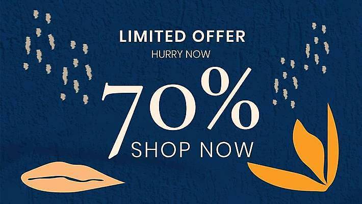 EPS 해외이미지 배너 잎 일러스트 사람없음 쇼핑 세일 남색 해외일러스트 식물 컬러 파일형식 벡터 이미지허브