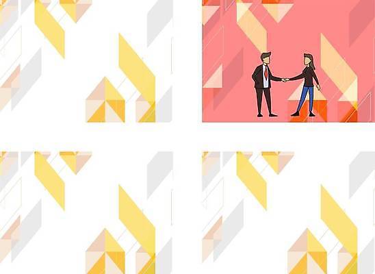 EPS 해외이미지 여자 남자 분홍색 백그라운드 컨셉 일러스트 회사 비즈니스 협력 악수 프레임 성인 두명 노란색 흰색 인사 비즈니스맨 비즈니스우먼 얼굴없음 성인만 카피스페이스 해외일러스트 컬러 사람 손짓 공백 예절 직장인 파일형식 벡터 이미지허브