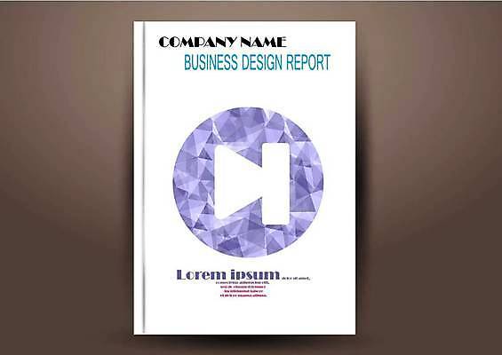 EPS 해외이미지 표지디자인 표지 북커버 일러스트 비즈니스 사람없음 책 보라색 원형 재생 폴리곤 표지샘플 해외일러스트 도형 컬러 파일형식 벡터 이미지허브