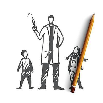 EPS 해외이미지 남자 어린이 허리손 일러스트 청진기 건강 병원 주사기 들기 소년 성인 의사 스케치 손그림 주사약 백신 소아과의사 예방접종 해외일러스트 포즈 의학 의료기기 모션 미술 사람 약 의료진 접종 파일형식 벡터 이미지허브