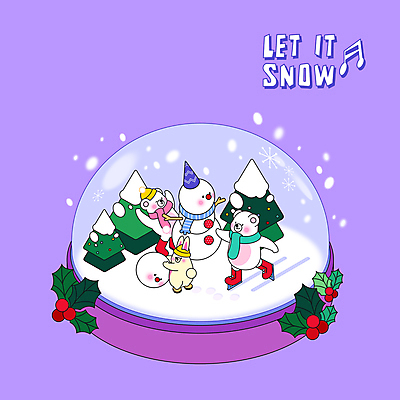 PSD 나무 동물캐릭터 크리스마스 겨울 여러마리 일러스트 눈사람 털모자 타이포그라피 사람없음 보라색 목도리 스케이트 토끼 눈송이 북극곰 스노글로브 눈사람만들기 아이스스케이트 함박눈 호랑가시나무열매 눈내림 눈덮임 국내일러스트 일러캐릭터 식물 동물 문자 캐릭터 모자_잡화 잡화 계절 기념일 열매 스포츠용품 컬러 다수 컨셉 곰 포유류 눈_날씨 장식 반려동물 만들기 파일형식