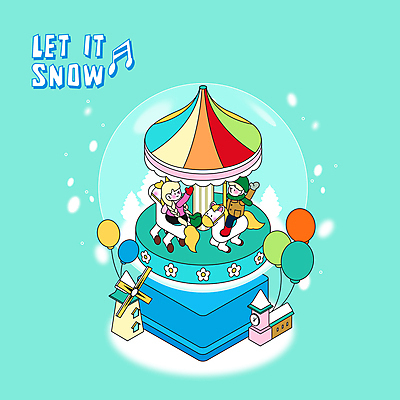 전신 PSD 커플 여자 남자 겨울 일러스트 앉기 성인 타이포그라피 두명 건물 손들기 놀이공원 풍차 승차 즐거움 풍선 회전목마 스노글로브 민트색 함박눈 성인만 국내일러스트 문자 건축물 계절 감정 컬러 관계 모션 눈_날씨 사람 장식 테마파크 놀이기구 파일형식