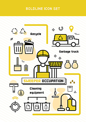 아이콘 사람모양 사람없음 노란색 재활용 쓰레기통 건전지 빗자루 청소 분리수거 청소기 분리수거함 쓰레받기 쓰레기봉투 쓰레기차 청소로봇 환경미화 환경미화원 2D아이콘 AI파일 모양 직업 컬러 자동차 봉투 전자제품 환경 청소도구 로봇 친환경 수거함 파일형식 벡터
