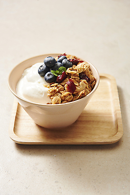 포토 식기 열매 음식 백그라운드 과일 모션 쟁반 실내 내부 목재 요거트 베이지색 파일형식 담기 나무쟁반 그릇 시리얼 유제품 기호식품 블루베리 크랜베리 스튜디오촬영 JPG 그릭요거트 사람없음 발효음식 베이지색배경 그래놀라 국내포토