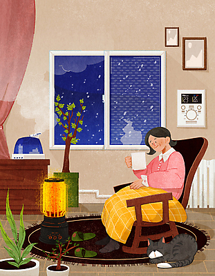 전신 PSD 한마리 여자 노년 화분 할머니 겨울 일러스트 창문 한명 들기 앉기 컵 고양이 담요 연말연시 흔들의자 가습기 라디에이터 베이지색 전기난로 노인여자한명만 반려묘 국내일러스트 1 식기 계절 컬러 의자 포유류 모션 사람 성인 반려동물 여자한명만 노인여자만 파일형식