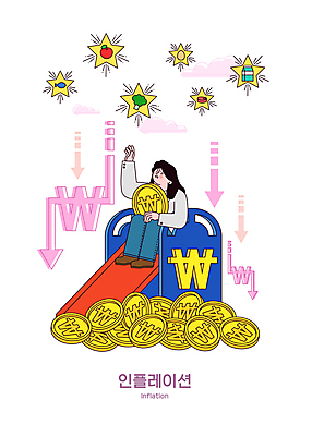 전신 구름 여자 화살표 별 돈 일러스트 육류 어류 한명 앉기 성인 계란 동전 우유 사과 미끄럼틀 브로콜리 하락 가치 손뻗기 성인여자한명만 인플레이션 국내일러스트 AI파일 자연요소 1 컨셉 채소 과일 식재료 모션 유제품 사람 경제 알 수중동물 재산 놀이기구 여자한명만 성인여자만 파일형식 벡터