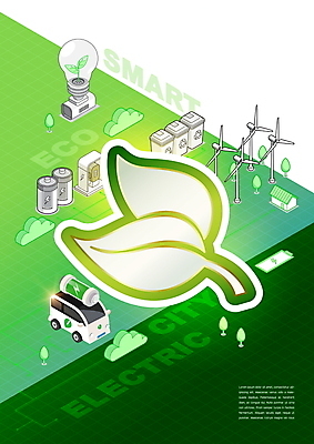 PSD 편집이미지 전구 자동차 나뭇잎 사람없음 초록색 새싹 재활용 그린에너지 풍력에너지 건전지 에코 친환경 전기자동차 친환경자동차 이미지편집 식물 육상교통 컬러 잎 환경 에너지 파일형식