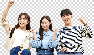 편집 편집이미지 여자 남자 대학생 대학생라이프 휴식 미소 누끼 상반신 20대 성인 세명 친구 청춘 캠퍼스라이프 파이팅 주먹 우정 한국인 즐거움 PNG 성인만 편집소스 학생 라이프스타일 감정 컨셉 관계 모션 표정 사람 동양인 청년 파일형식